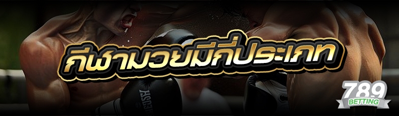 กีฬามวยมีกี่ประเภท