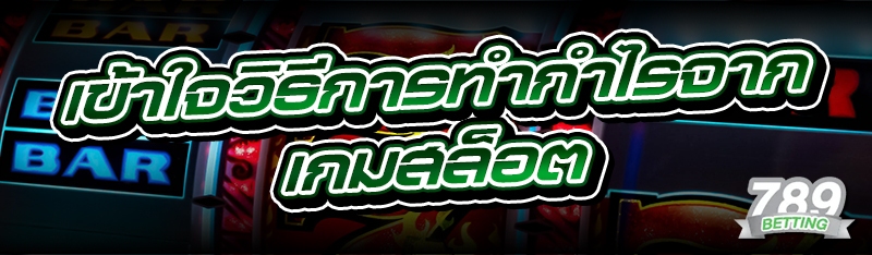 เข้าใจวิธีการทำกำไรจาก เกมสล็อต